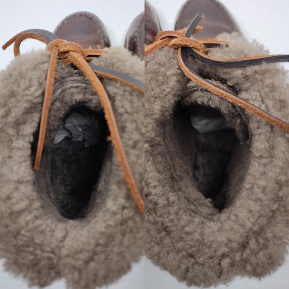 Cole Haan Vintage Brown Leather Insulated Lace Up Women's Ankle Boots - Picture 13 of 15